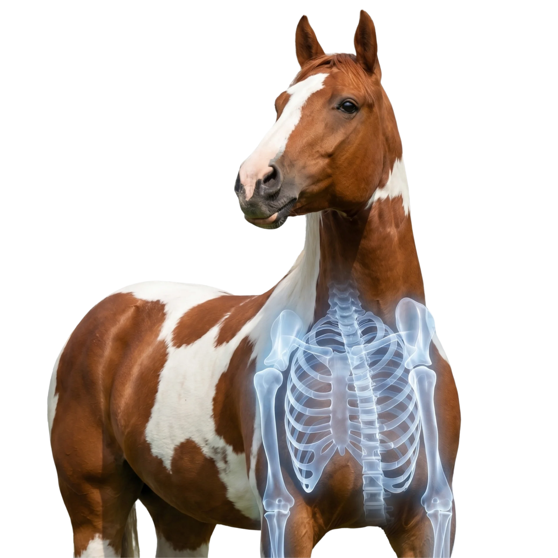 Horse skeleton overlay